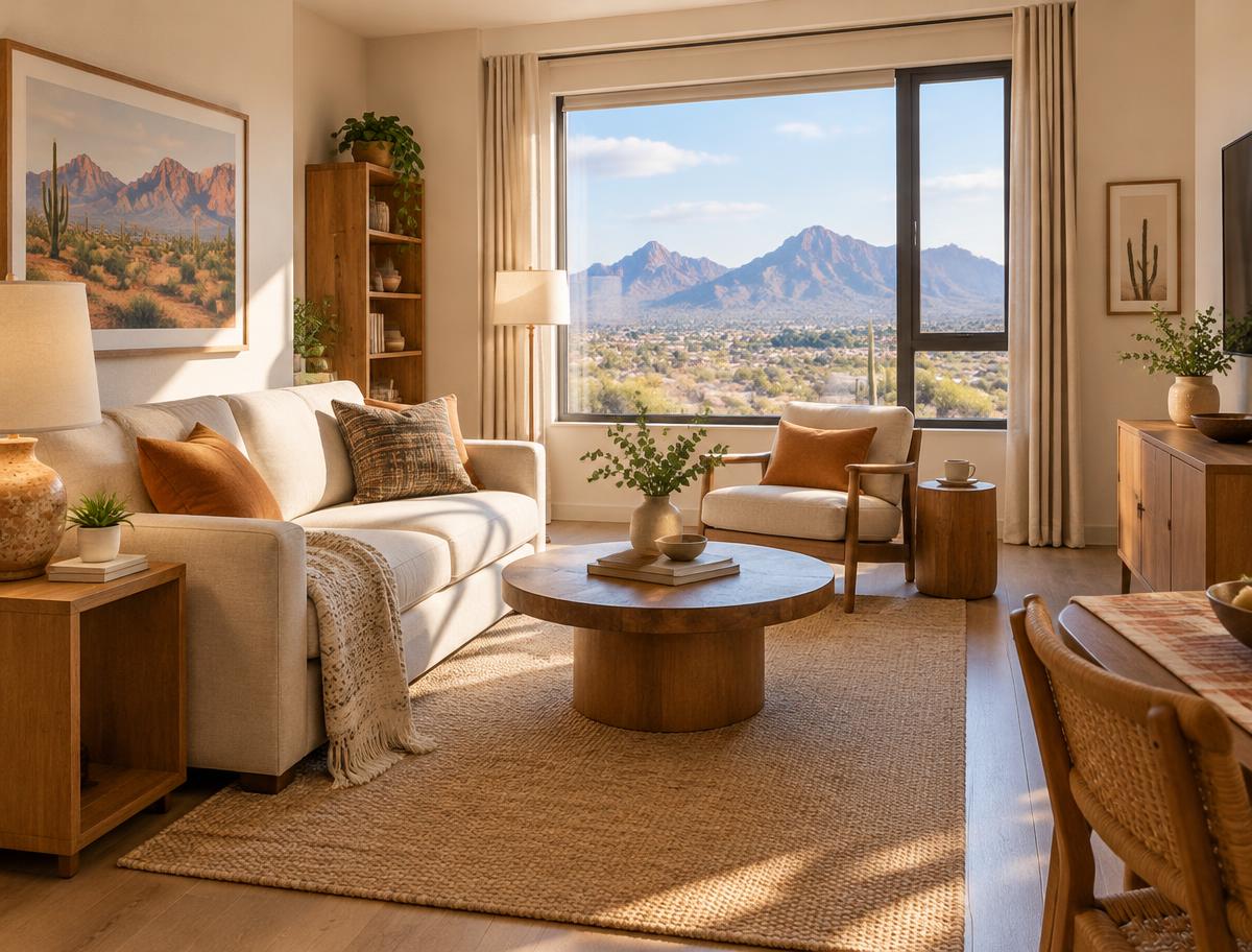 Rendering of a residence interior